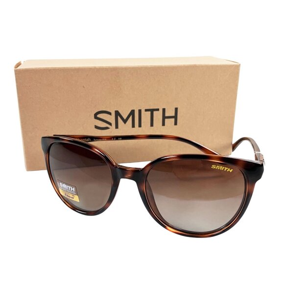 Smith Optics Cheetah Sunglasses Tortoise Polarized Brown Gradient Lens NEW - Picture 1 of 7